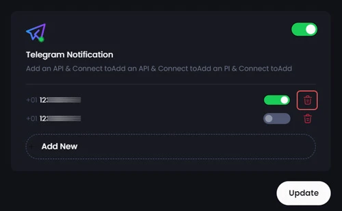 telegram connection numbers