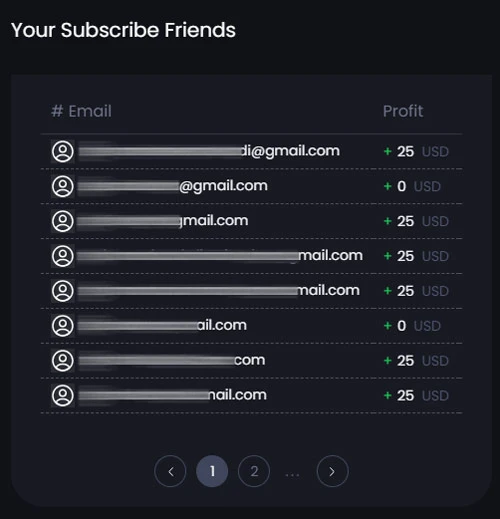 user subscribe friends