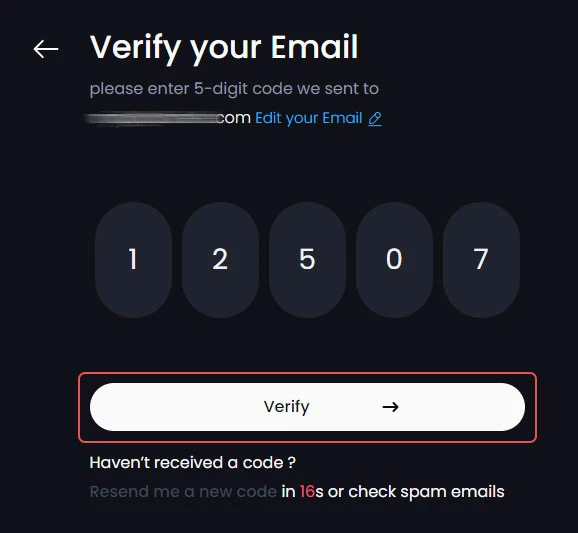 verify email